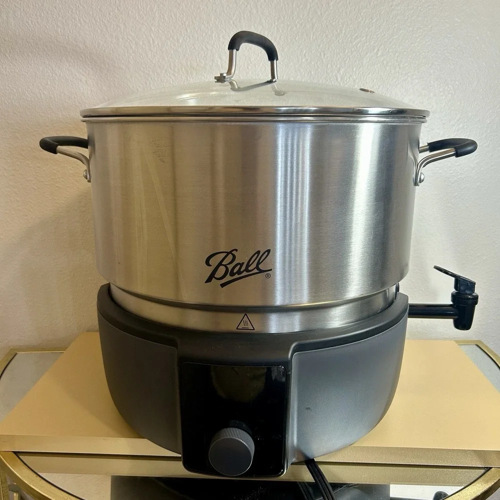 Ball EasyCanner Electric Water Bath Canner, 21-Quart Capacity Stainless Steel